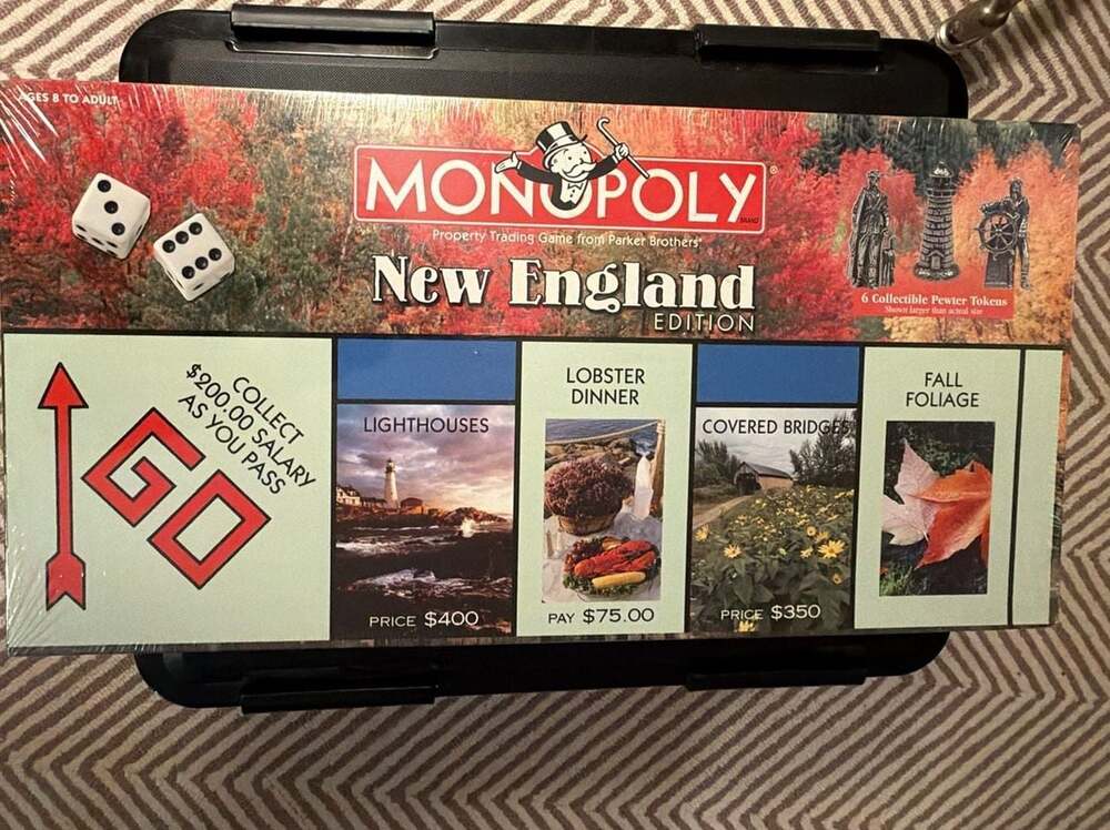 2001 Monopoly New England Edition Board Game by USAopoly